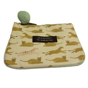 All The Wildest Big Cats Live Inspired Cosmetic Bag Animal Print New